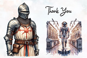 Museum Watercolor Cliparts, an Illustration by RobertsArt (Thumbnail 8 of 9)