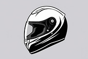 Motorcycle Helmet Vector Clipart Set, an Illustration by Gfx_Store (Thumbnail 7 of 7)