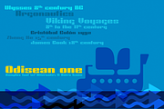 Odisean One - Retro font w/ 28 icons, a Sans Serif Font by deFharo (Thumbnail 2 of 4)