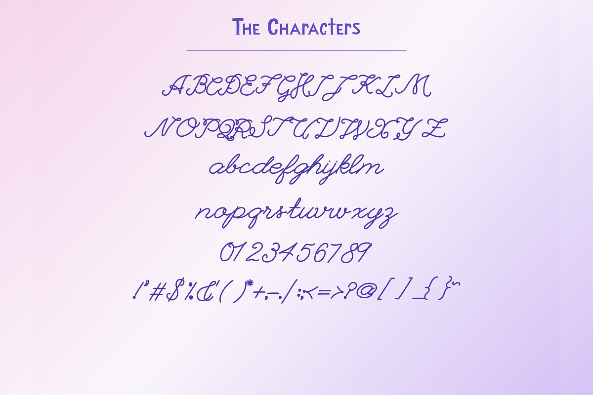 WK Quade - Monoline Script Font, a Script Font by Waris Studio (Photo 9 of 9)