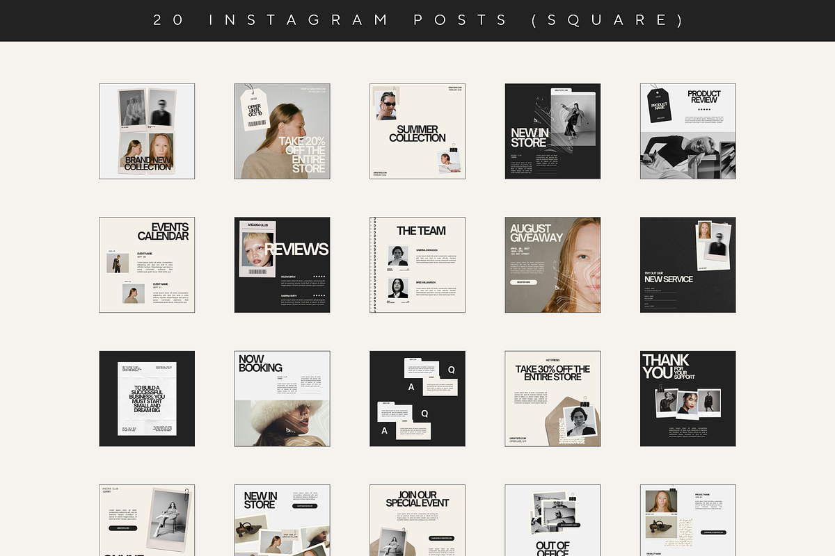 Modern Instagram Stories Posts Canva, a Social Media Template by ...