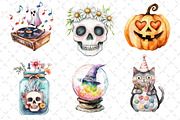 Cute Retro Halloween Clipart, an Illustration by Dream Creation (Thumbnail 5 of 6)