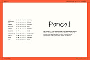 Penceil Handwritten Font + Icons, a Handwritten Font by Side X Side Studio (Thumbnail 4 of 5)