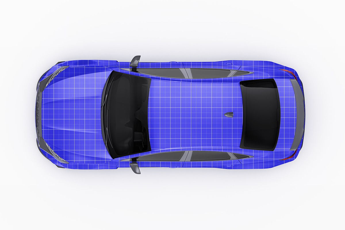 2026 Sport Performance Sedan Set, an Advertising Mockup by Halal Graphic Studio (Photo 10 of 12)
