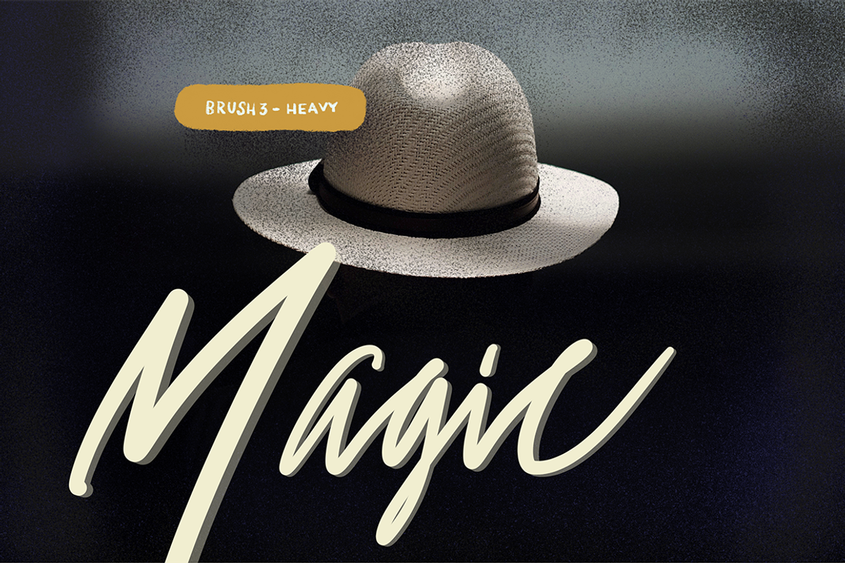 "The Lucky" Procreate lettering kit preview 5