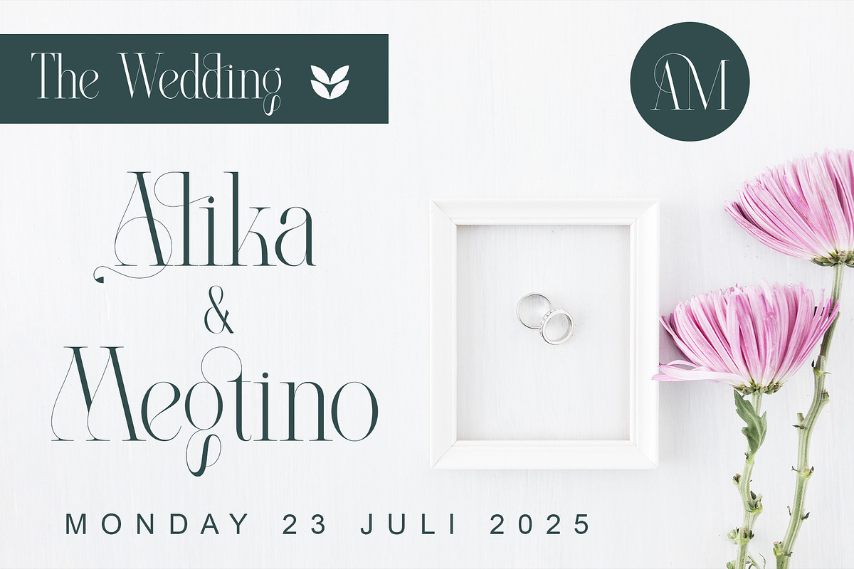 Beligat Elegant Ligature Serif, a Serif Font by Alfinart (Photo 8 of 10)
