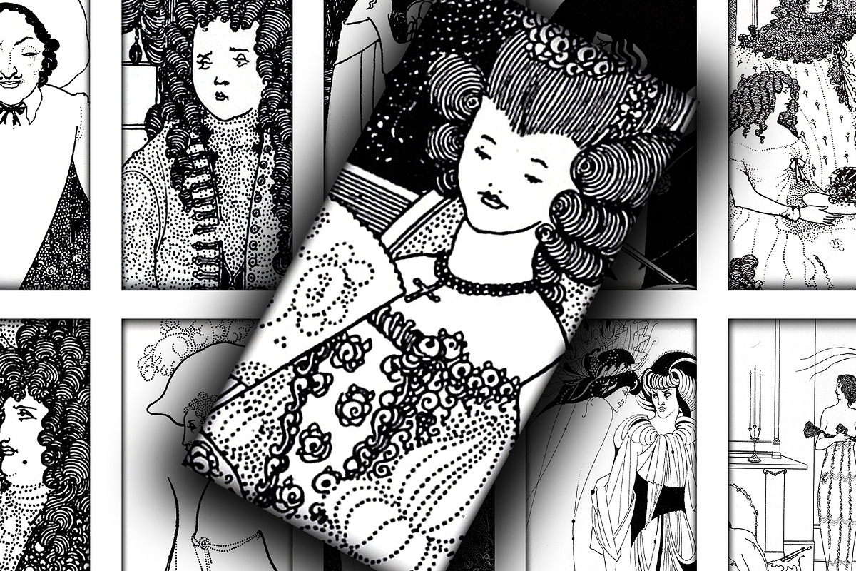 Collage Sheet - Aubrey Beardsley, a Print Template by Kseniya-Omega (Photo 2 of 3)