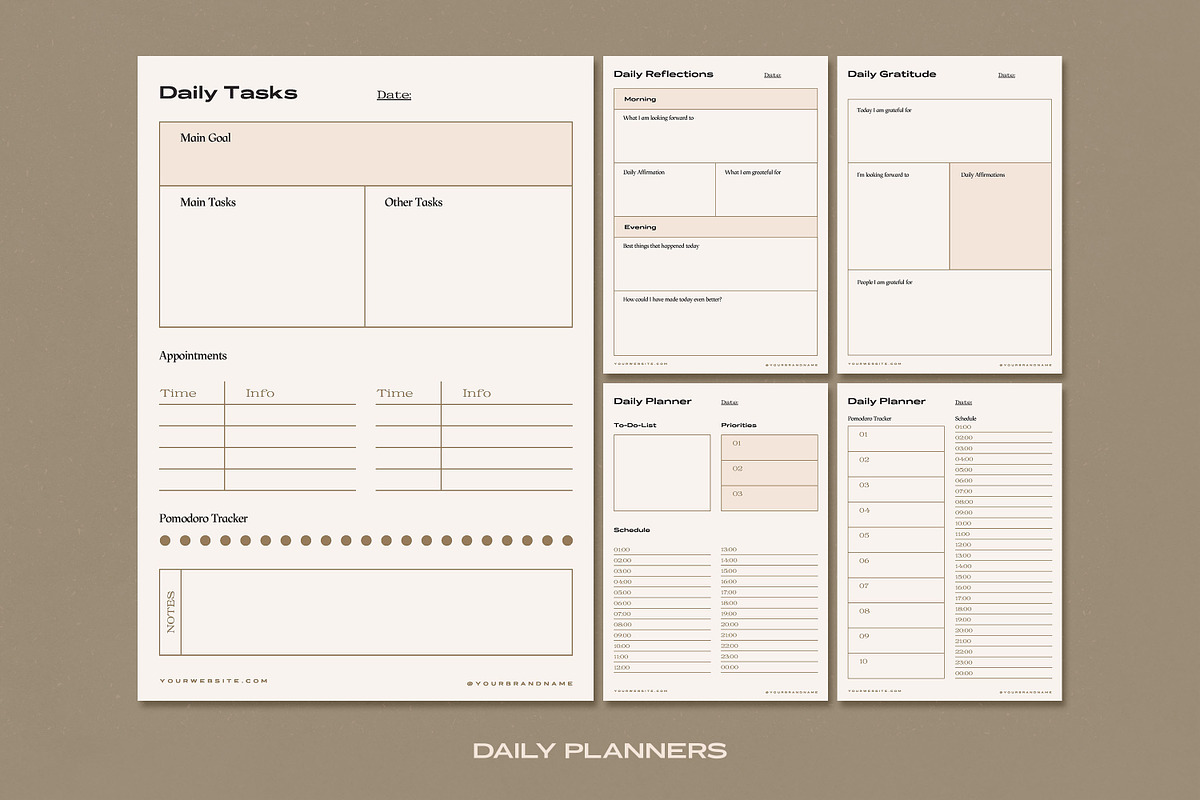 Aesthetic Planner Bundle + More, a Templates & Theme by AndrewPixel (Photo 3 of 12)