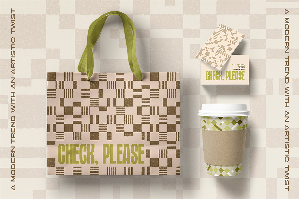Check Please Modern Retro Patterns, a Pattern Graphic by Anugraha Design (Photo 8 of 8)
