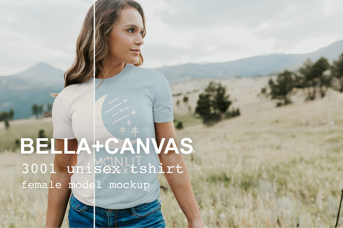 The Women's Bella Canvas 3001 Bundle, a Shirt Mockup by Moonlit Mocks (Photo 10 of 11)
