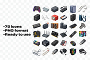 Computer 3D Icons set PREMIUM, an Icon by Iwanistic (Thumbnail 2 of 6)