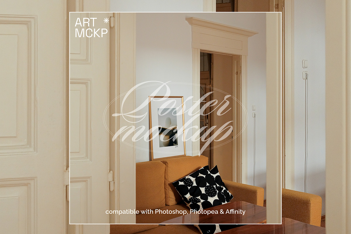 Single framed poster interior mockup, a Merchandise Mockup by MCKP*ME (Photo 3 of 3)