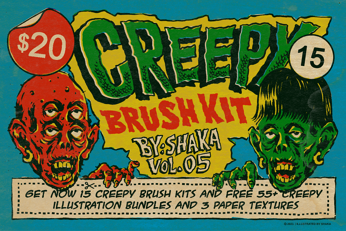CREEPY BRUSH KIT, a Brush Add-On by SHAKA (Photo 1 of 6)