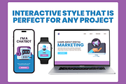 Digital Marketing Icon Set Astute, a Solid Icon by Flat Icons (Thumbnail 5 of 7)