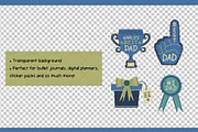 Father's Day Clipart Set, an Object Graphic by Drafts n Doodles (Thumbnail 3 of 3)