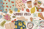 Summer Vibes – Watercolor Bundle, a Decorative Illustration by OkPen (Thumbnail 1 of 7)