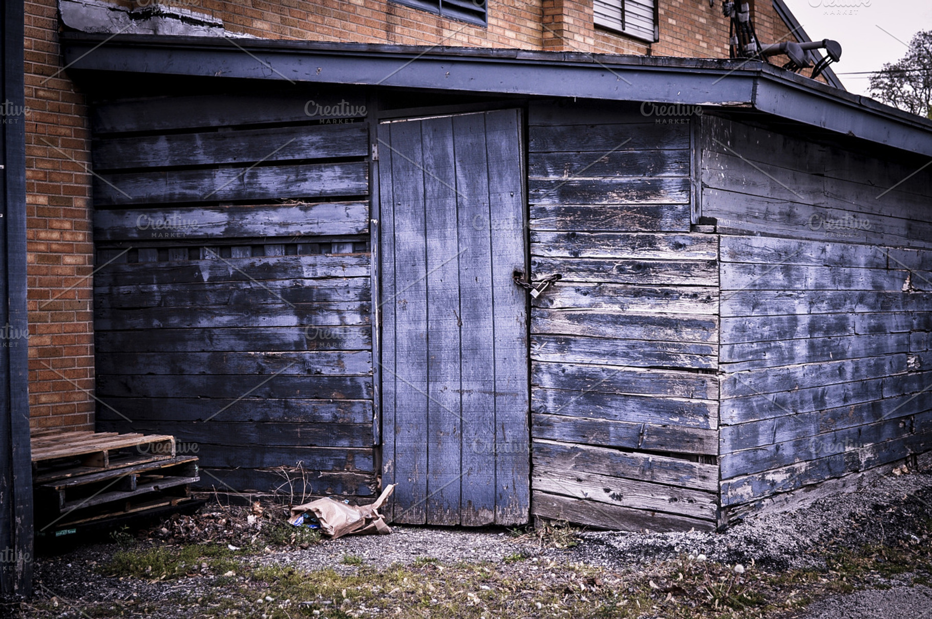 Blue Storage Hut