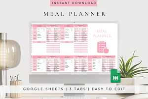 Google Sheets Meal Planner Template