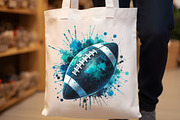 Watercolor Football Clipart, an Illustration by Designworld (Thumbnail 5 of 6)
