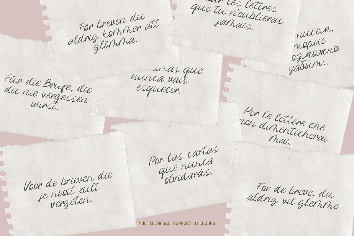 Moonlight Letters Handwritten font, a Handwritten Font by MOODSTORE (Photo 10 of 11)