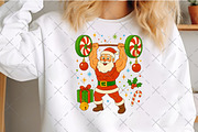 Funny Bodybuilder Santa Claus PNG, an Illustration by Craft Nest (Thumbnail 4 of 6)