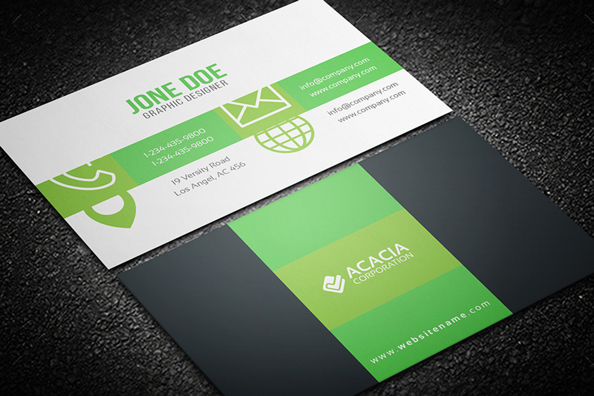 Business Card, a Business Card Template by DesignGhar (Photo 1 of 4)