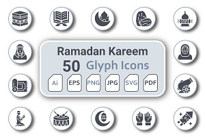 Ramadan Kareem Glyph