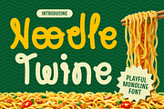 Noodle Twine Playful Monoline Font, a Font by PutraCetol Studio (Thumbnail 1 of 5)