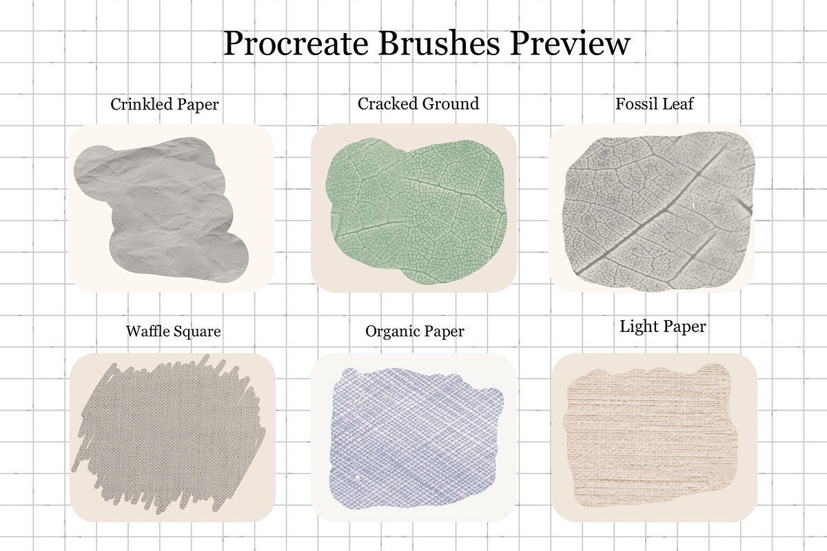 Organic Texture Procreate Brushes, a Brush Add-On by Studio Print Co. (Photo 7 of 9)