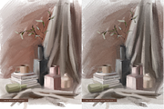 Procreate Gouache Brush Set & Paper, a Brush Add-On by Katsia Liat (Jazwinska) (Thumbnail 3 of 9)