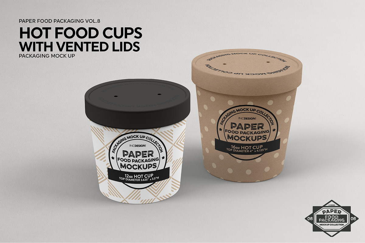 VOL.8 Food Box Packaging Mockups, a Cups & Container Mockup by INCDesign (Photo 16 of 27)