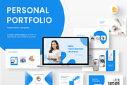 Personal Portfolio Google Slides, a Presentation Template by New Coral Design (Thumbnail 1 of 6)