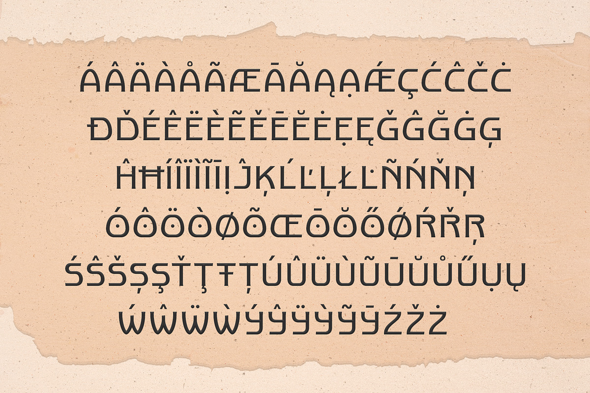 Old Maquine - Display Font, a Sans Serif Font by iqbal habibi (Photo 8 of 9)