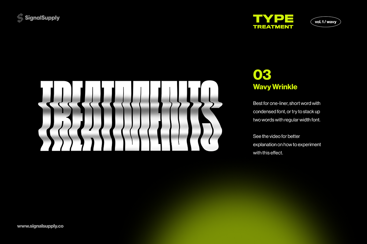 TYPE TREATMENT - Vol.1 Wavy, a Graphic by SignalSupply (Photo 4 of 8)