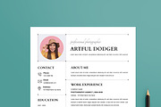 Resume Template Design Layout, a Resume Template by MightyDesign (Thumbnail 2 of 8)