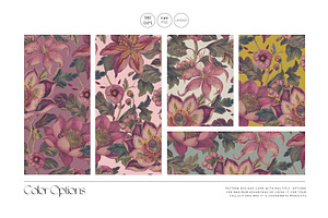 Exotic Blooms, Luxury Pattern Design