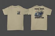 Retro Blue Sports Car Mascot, a Branding & Logo Template by Judsart (Thumbnail 2 of 3)