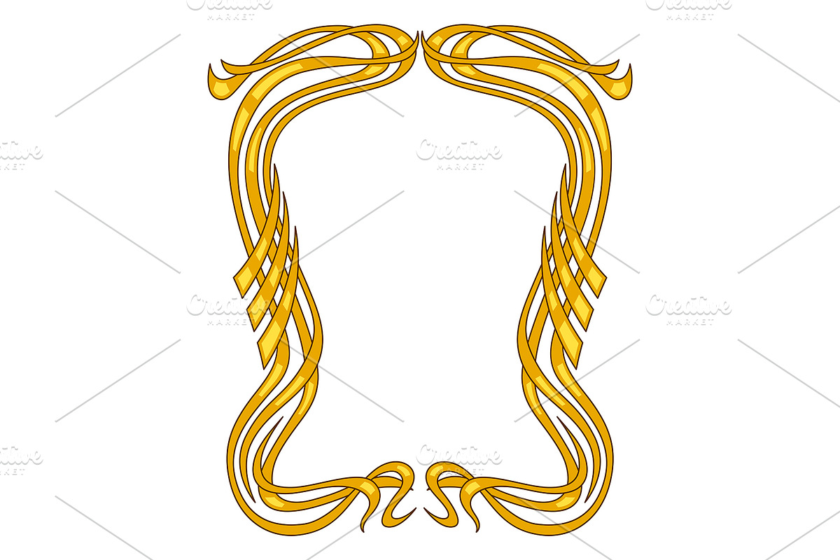Frame in art nouveau style., a Decorative Illustration by incomible
