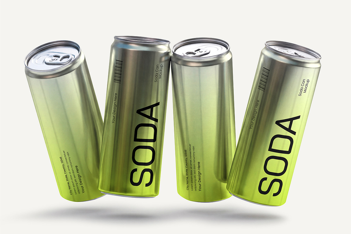 Soda Can Mockup Bundle, a Packaging Mockup by graphypix (Photo 11 of 14)