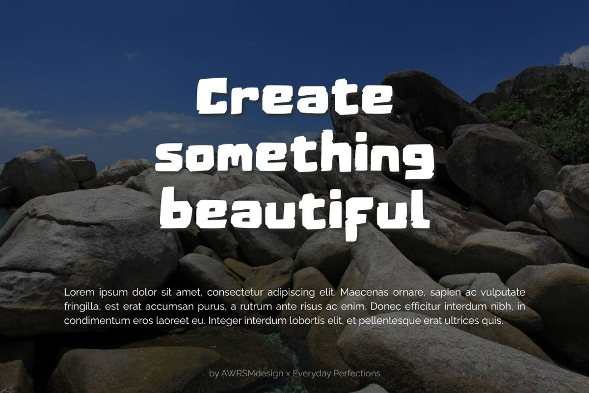 Cropos | A Bold Decorative Font, a Handwritten Font by Everyday Perfection (Photo 5 of 5)