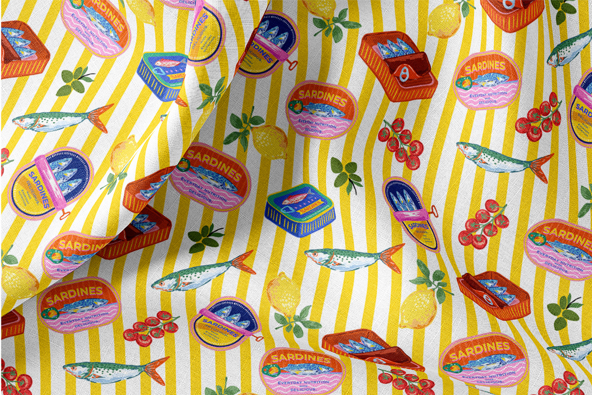 Sardine Social Club, a Pattern Graphic by MSNTY STUDIOX (Photo 13 of 30)