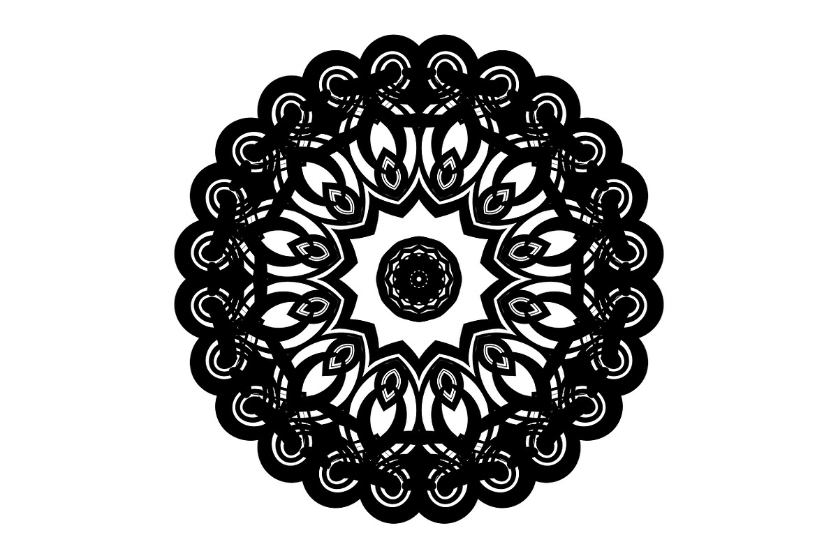 Artistic Mandala Vector Collection, a Decorative Illustration by NJ Himel (Photo 83 of 101)