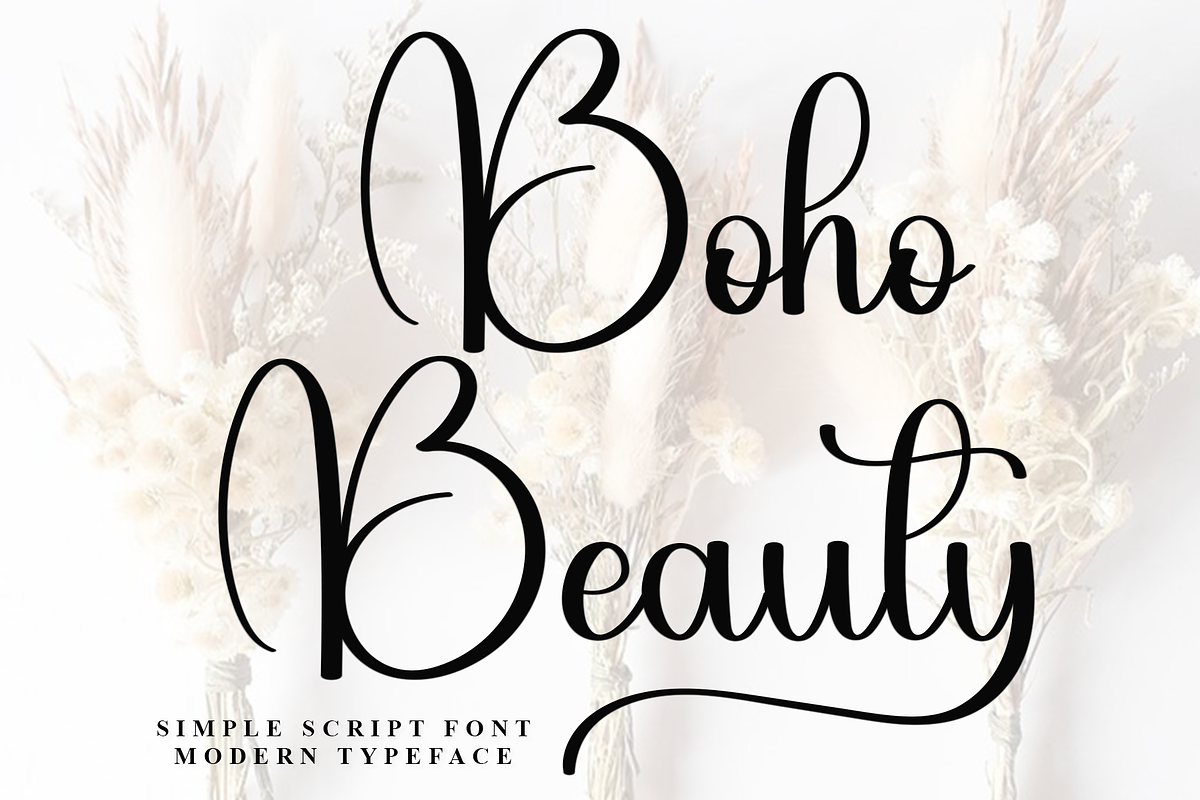 Boho Beauty, a Handwritten Font by InermediaSTUDIO (Photo 1 of 8)