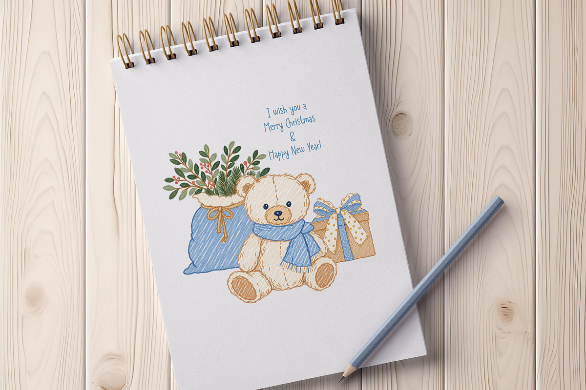 Blue Christmas, a Seasonal Illustration by Vasmila (Photo 11 of 11)