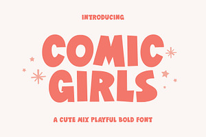Comic Girls - Comic Font, a Handwritten Font by Keithzo
