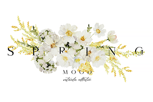 Spring mood - watercolor collection