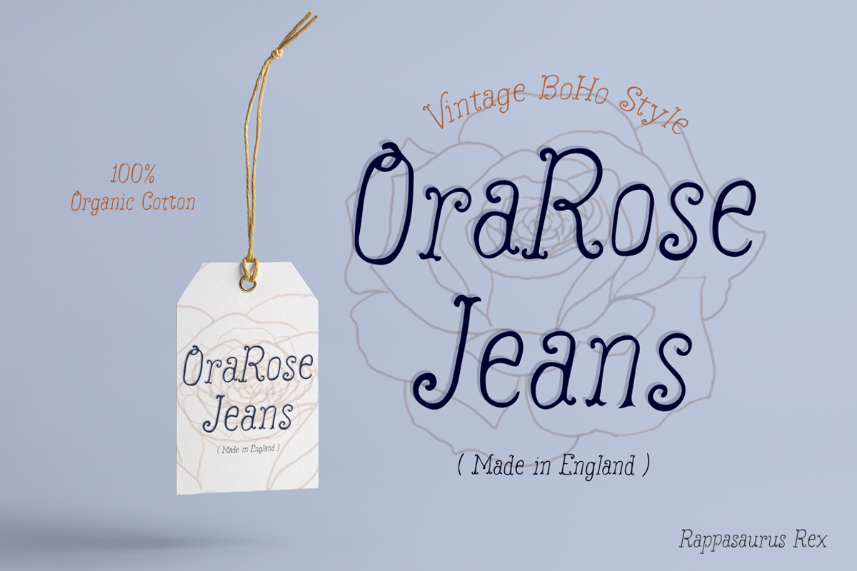 Rappesaurus Rex Display Font preview 6