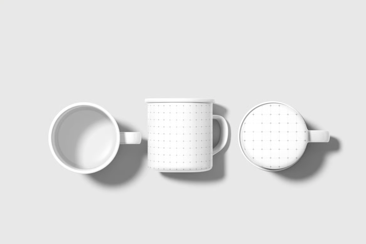 Retro Camping Mug Mockup Set, a Cups & Container Mockup by graphicsauce (Photo 2 of 3)