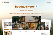 Casamoji - Boutique Hotel Website, a Landing Page Template by Font Kingdom (Thumbnail 1 of 5)