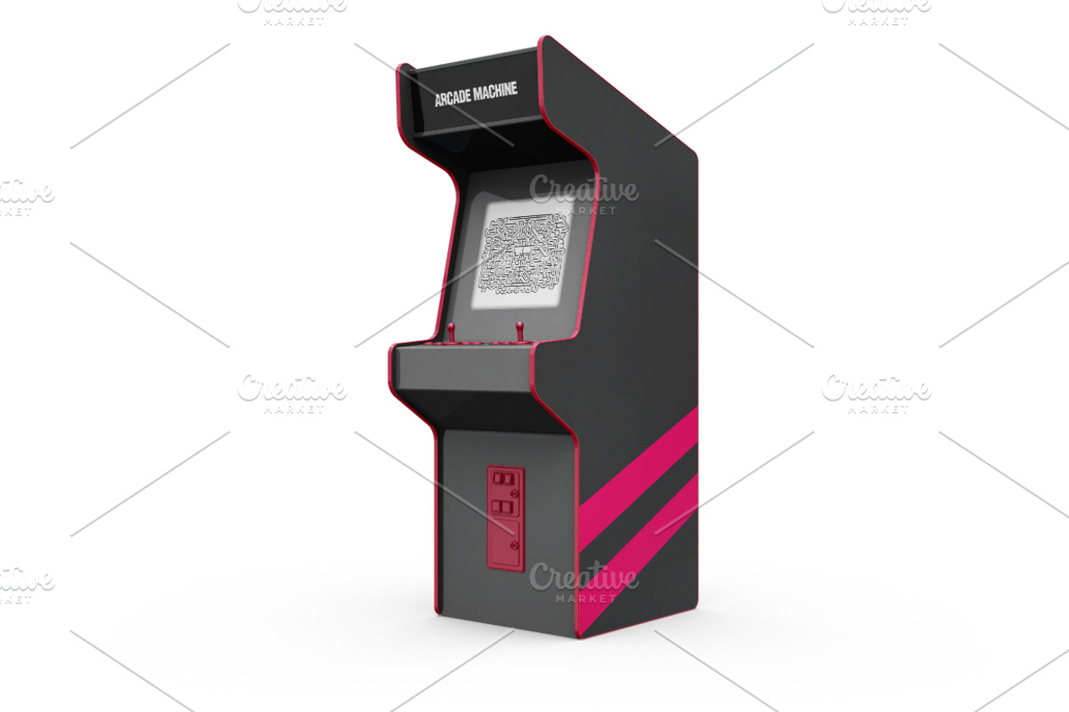 Arcade Game Machine Mockup, a Product Mockup by PixelMockup (Photo 4 of 17)